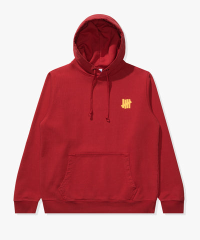 UNDEFEATED ICON PULLOVER HOOD - SCARLET