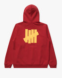 UNDEFEATED ICON PULLOVER HOOD - SCARLET