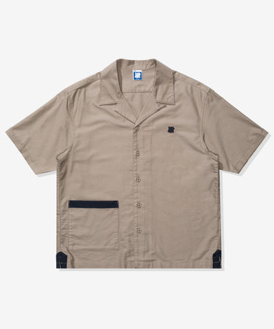 UNDEFEATED ICON S/S BOWLING SHIRT TAUPE
