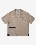 UNDEFEATED ICON S/S BOWLING SHIRT TAUPE