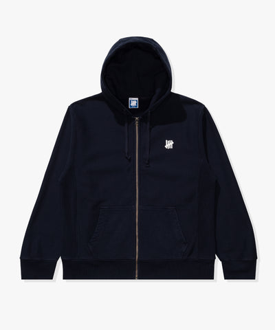 UNDEFEATED SP25 ICON ZIP HOOD-DARK-NAVY