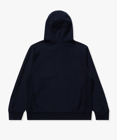 UNDEFEATED SP25 ICON ZIP HOOD-DARK-NAVY