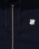 UNDEFEATED SP25 ICON ZIP HOOD-DARK-NAVY