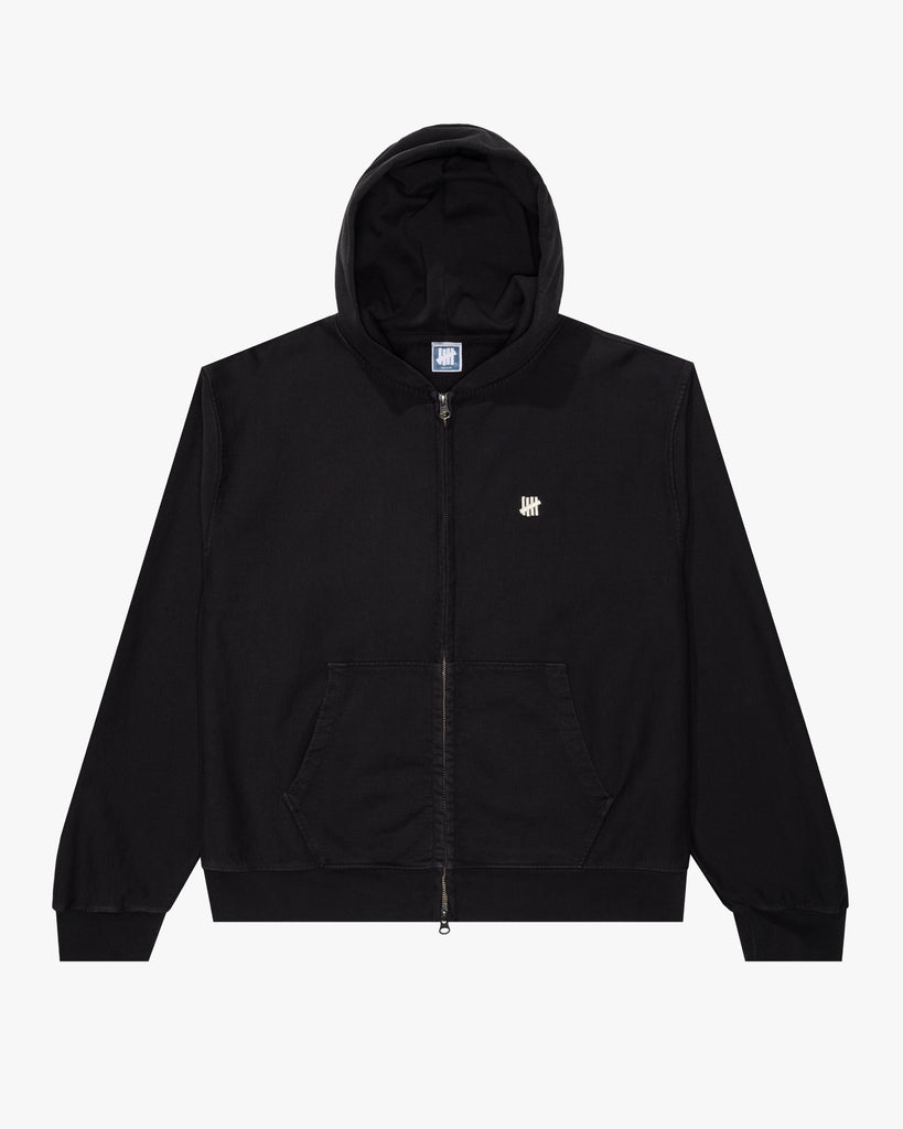 UNDEFEATED SP26 ICON ZIP HOOD - BLACK