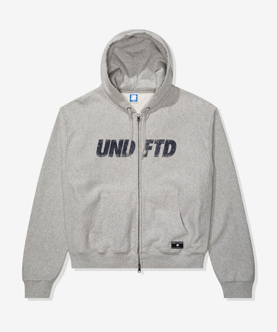 UNDEFEATED SU26 LIGHTWEIGHT ZIP HOOD - HEATHER GREY