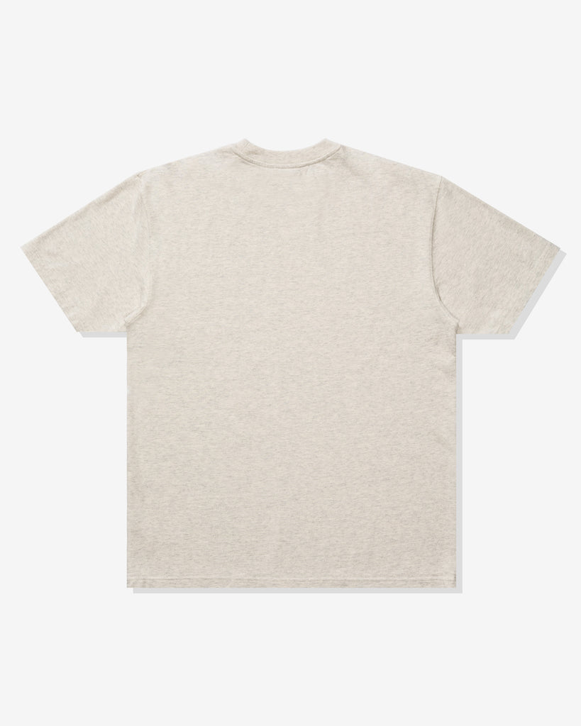UNDEFEATED LOCKER LABEL S/S TEE - HEATHER OATMEAL