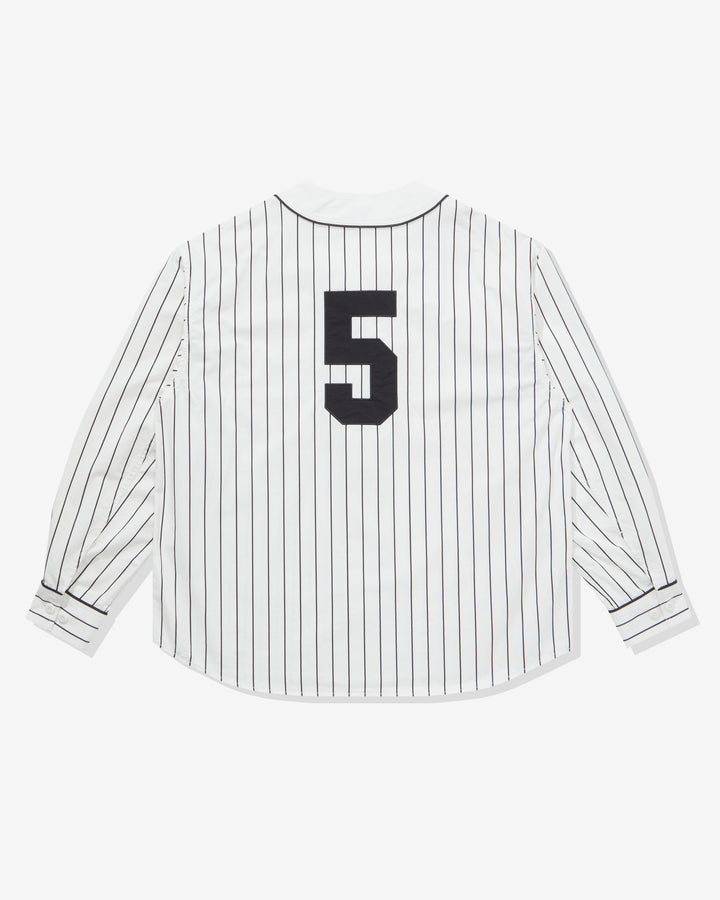 UNDEFEATED L/S BASEBALL JERSEY WHITE