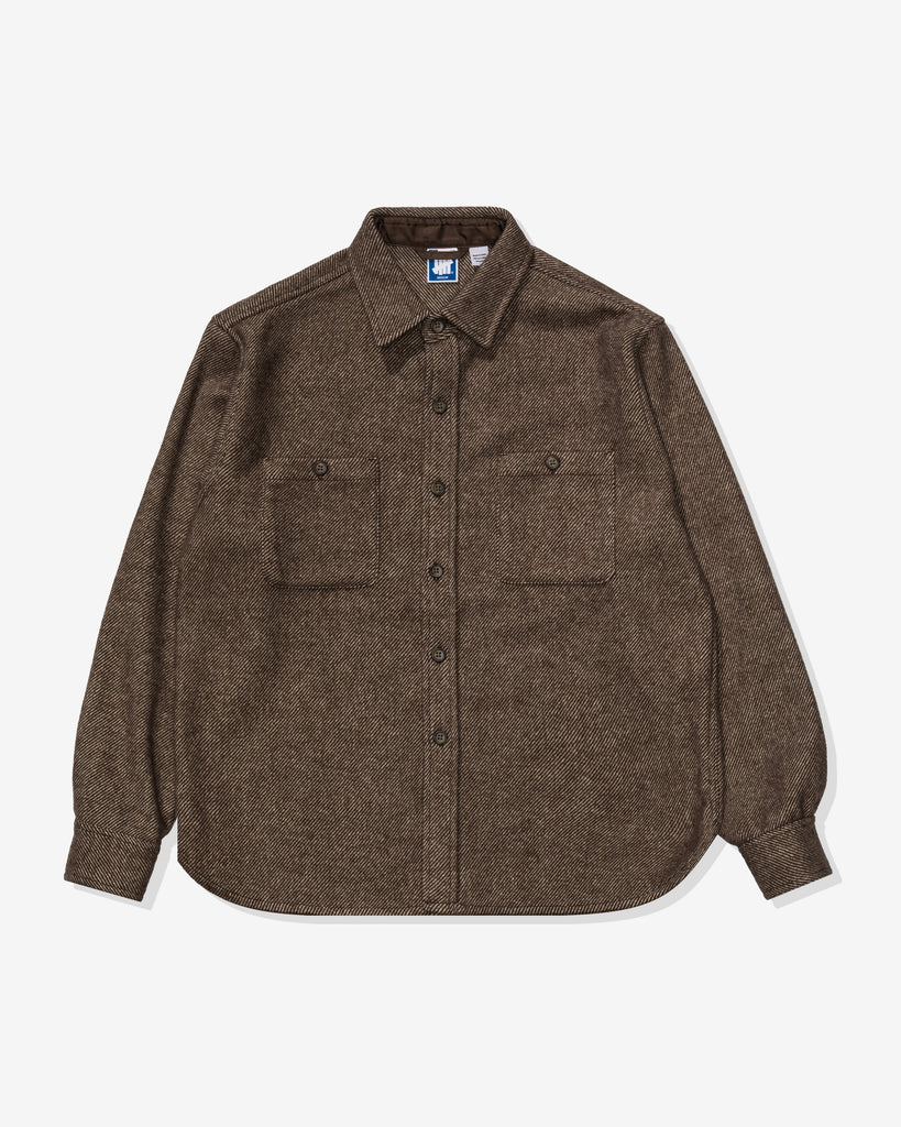 UNDEFEATED L/S TWILL FLANNEL - BROWN