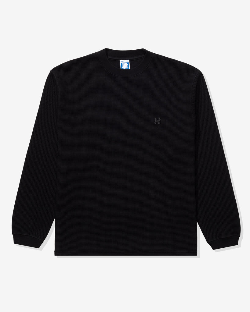 UNDEFEATED L/S WAFFLE THERMAL - BLACK