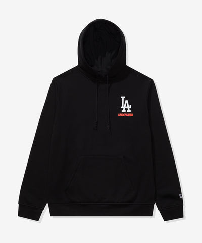 UNDEFEATED X NE X DODGERS STACKED LOGO HOODIE - BLACK