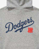 UNDEFEATED X NE X DODGERS STACKED LOGO HOODIE - HEATHER-GREY