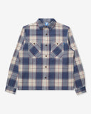 UNDEFEATED PLAID L/S WORKSHIRT - DUSTY-BLUE