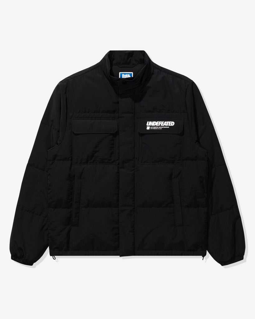 UNDEFEATED PUFFER JACKET BLACK