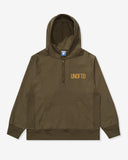 UNDEFEATED QUARTER ZIP PULLOVER HOOD - OLIVE