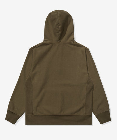 UNDEFEATED HO25 QUARTER ZIP PULLOVER HOOD - OLIVE