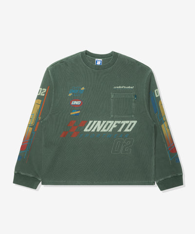 FA26 UNDEFEATED RACING L/S TEE - HUNTER GREEN