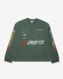 FA26 UNDEFEATED RACING L/S TEE - HUNTER GREEN