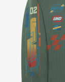 FA26 UNDEFEATED RACING L/S TEE - HUNTER GREEN
