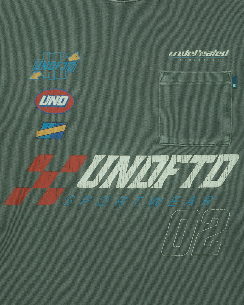 FA26 UNDEFEATED RACING L/S TEE - HUNTER GREEN