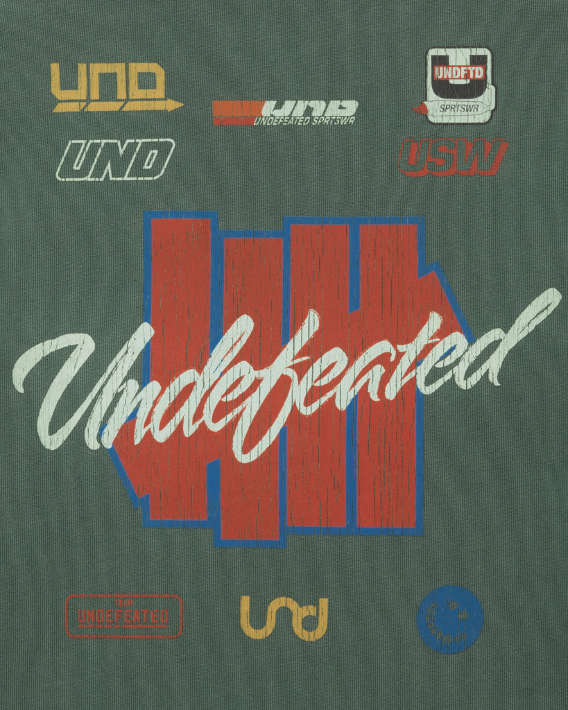 FA26 UNDEFEATED RACING L/S TEE - HUNTER GREEN
