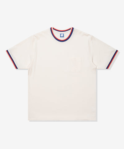 UNDEFEATED SU26 RINGS S/S POCKET TEE - OFFWHITE