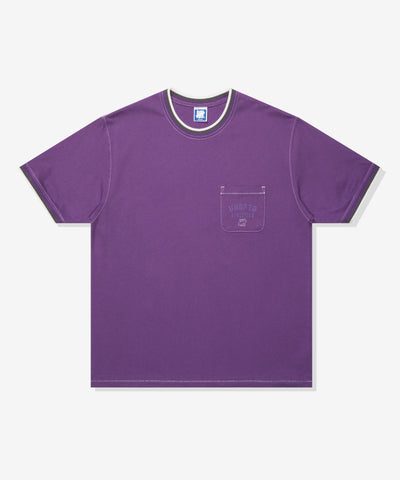 UNDEFEATED SU26 RINGS S/S POCKET TEE - PURPLE