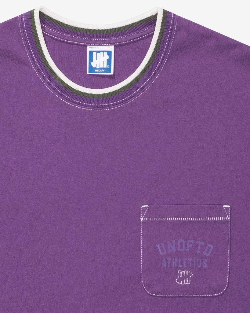 UNDEFEATED SU26 RINGS S/S POCKET TEE - PURPLE