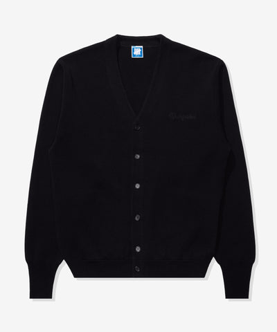 UNDEFEATED SCRIPT CARDIGAN - BLACK