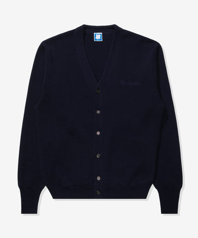 UNDEFEATED SCRIPT CARDIGAN - NAVY-BLUE