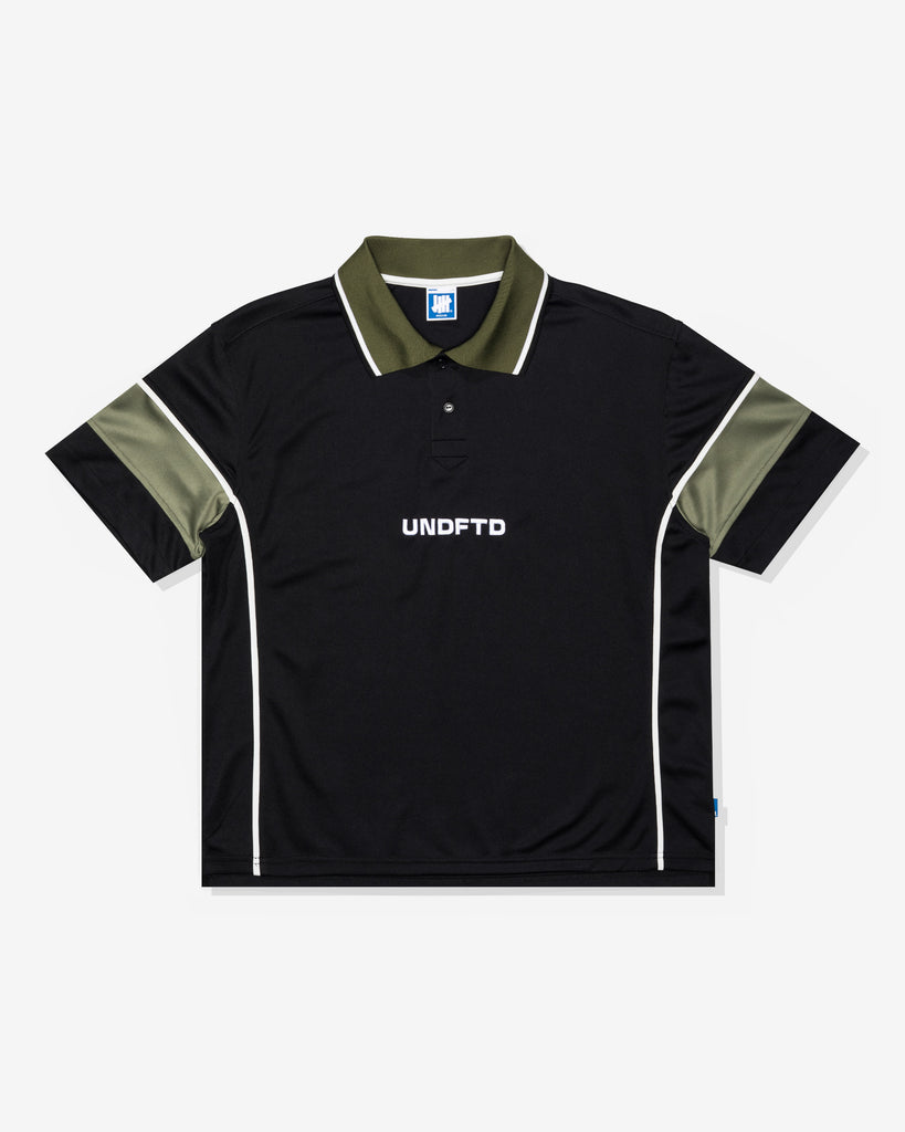 UNDEFEATED SP26 S/S ATHLETIC POLO - BLACK