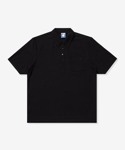 UNDEFEATED S/S POLO TEE - BLACK