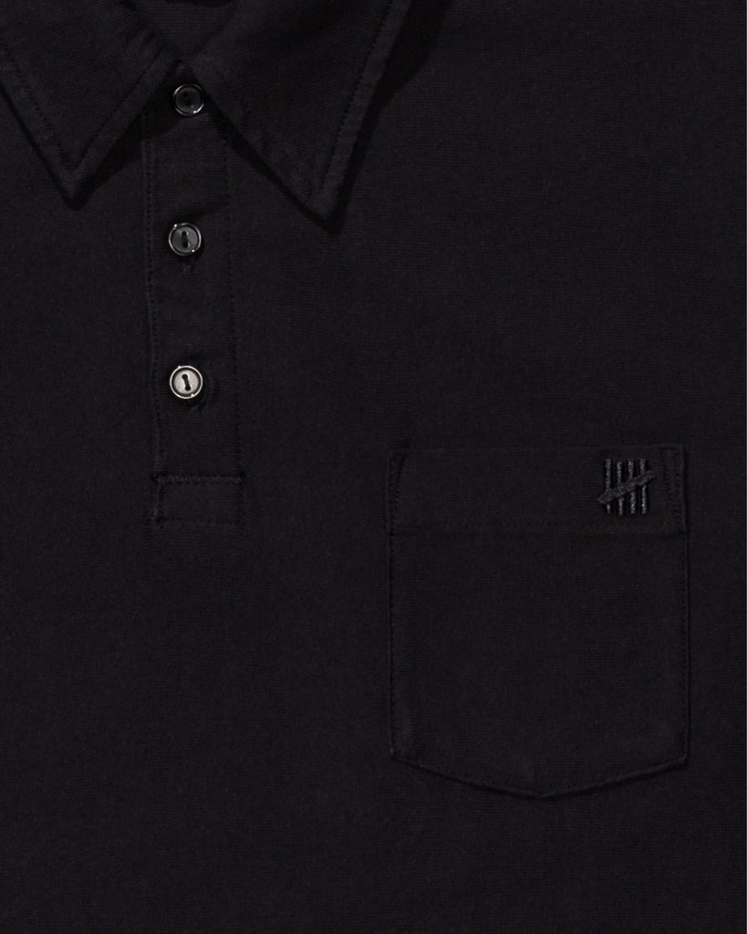 UNDEFEATED S/S POLO TEE - BLACK