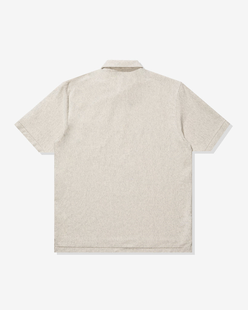 UNDEFEATED S/S POLO TEE - HEATHER OATMEAL
