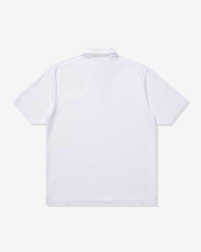 UNDEFEATED FA25 S/S POLO TEE-WHITE