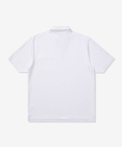 UNDEFEATED FA25 S/S POLO TEE-WHITE