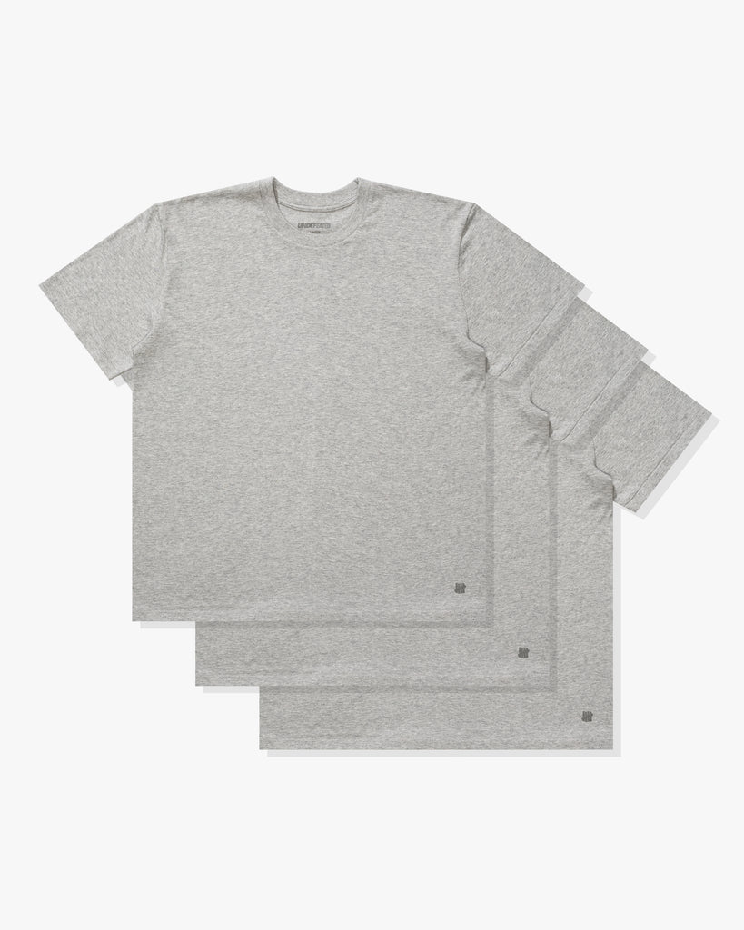 UNDEFEATED S/S TEE, 3-PACK HEATHER-GREY