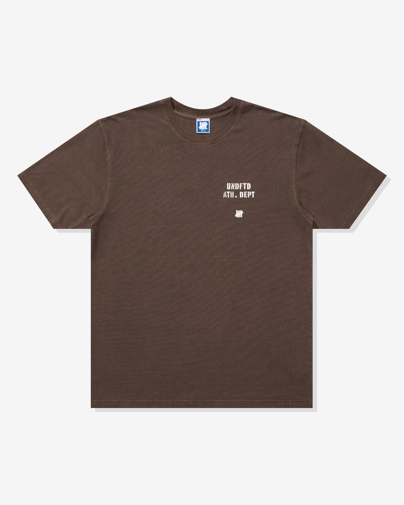 UNDEFEATED STENCIL S/S TEE BROWN