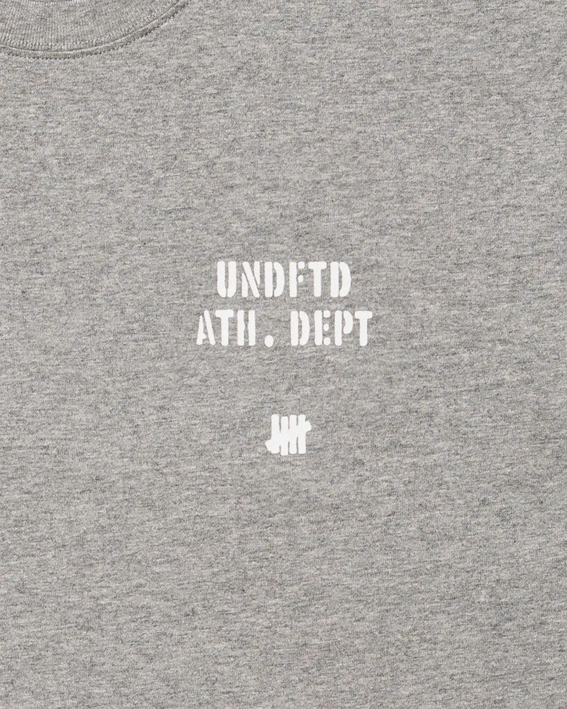 UNDEFEATED STENCIL S/S TEE HEATHER GREY