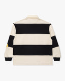 FA26 UNDEFEATED STRIPED L/S RUGBY - BLACK