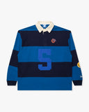 FA26 UNDEFEATED STRIPED L/S RUGBY - BLUE