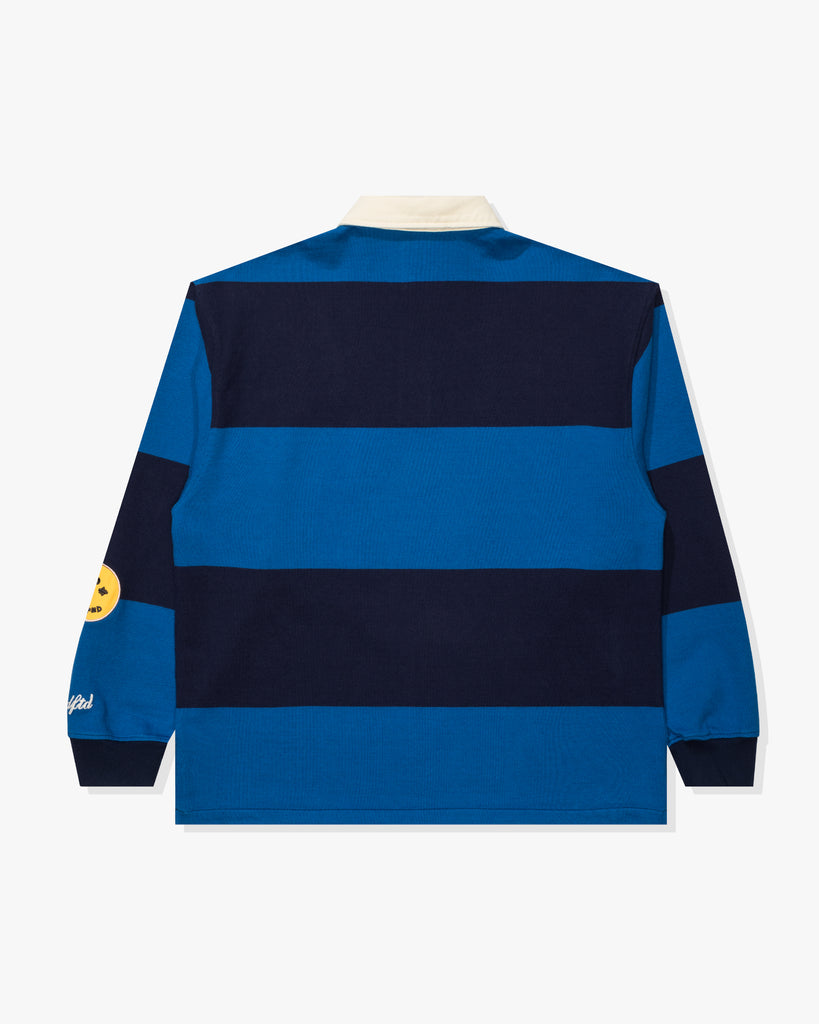 FA26 UNDEFEATED STRIPED L/S RUGBY - BLUE