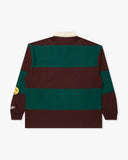 FA26 UNDEFEATED STRIPED L/S RUGBY - BROWN