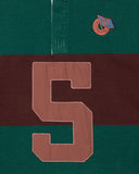 FA26 UNDEFEATED STRIPED L/S RUGBY - BROWN