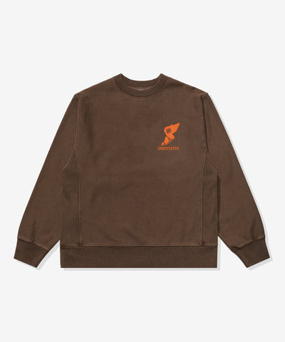UNDEFEATED TRACK CREWNECK - CHOCOLATE