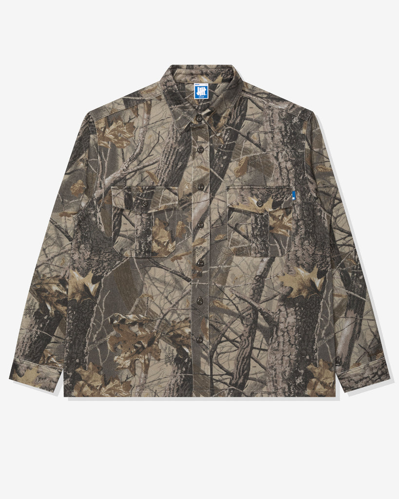FA26 UNDEFEATED WASHED L/S WORKSHIRT - HARDWOODS