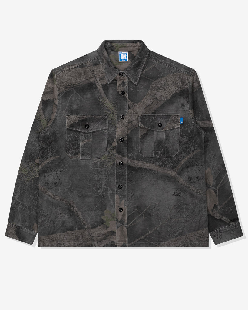 FA26 UNDEFEATED WASHED L/S WORKSHIRT - MIDNIGHT