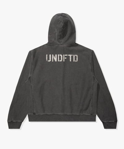FA26 UNDEFEATED WASHED ZIP HOOD - BLACK