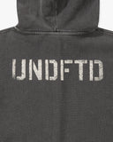 FA26 UNDEFEATED WASHED ZIP HOOD - BLACK
