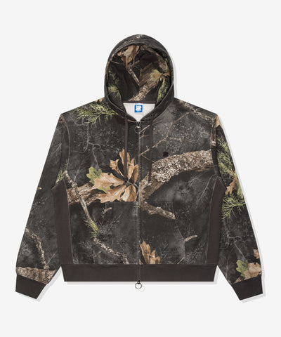FA26 UNDEFEATED WASHED ZIP HOOD - MIDNIGHT