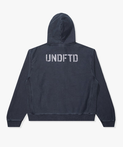 FA26 UNDEFEATED WASHED ZIP HOOD - NAVY